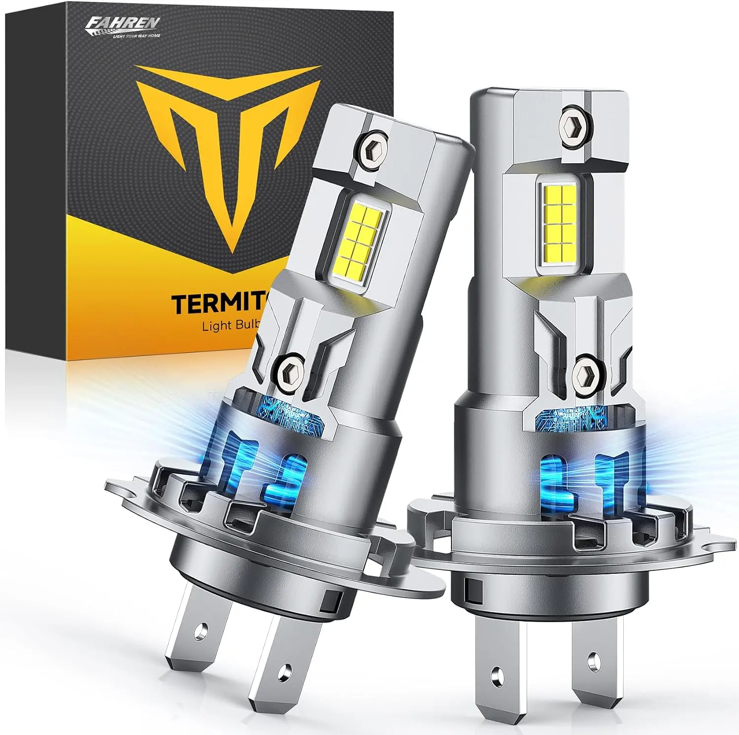 Ursprung Latest-Gen  H7 Led Bulb,90000LM H7LL 24 Dual‑Sided High‑Focus CSP LED Chips, Canbus Ready, Superior Heat Dissipation, 90000 Hrs Lifespan Fog, IP68 Waterproof, 2 Pack