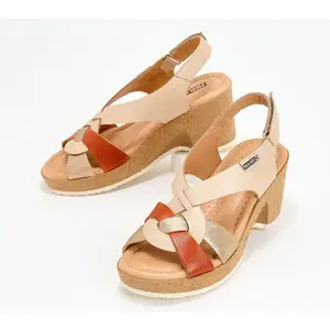 Pikolinos Leather Wedge Sandals - Arenales