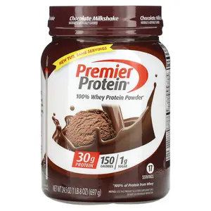 Premier Protein 100% Whey Protein Powder, Chocolate Milkshake, 1 lb 8 oz (697 g)