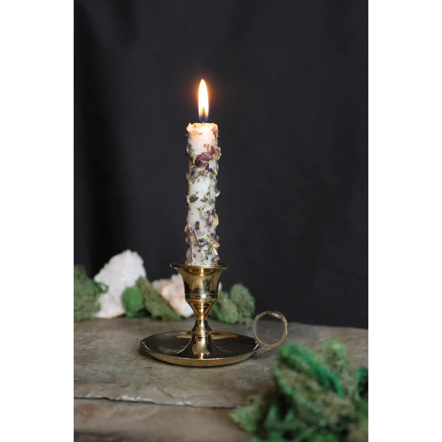 Antique Brass Candlestick Holder 3" Antique Brass Candlestick Holder 3"