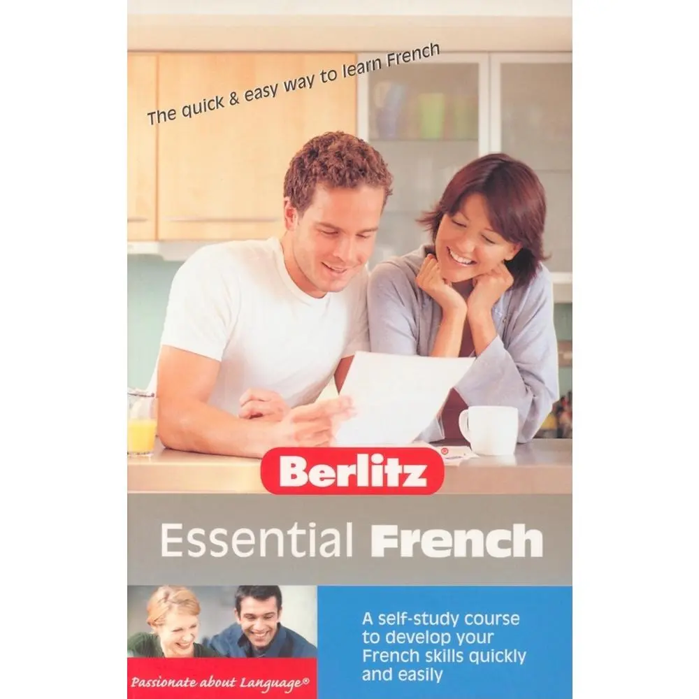 USED Book - Essential French: A Self-study Course to Develop Your French Skills Quickly and Easily by Berlitz Guides (Paperback) - french