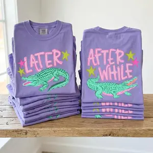 Comfort Colors Later Gator After While Gator Short Sleeve Summer T shirt