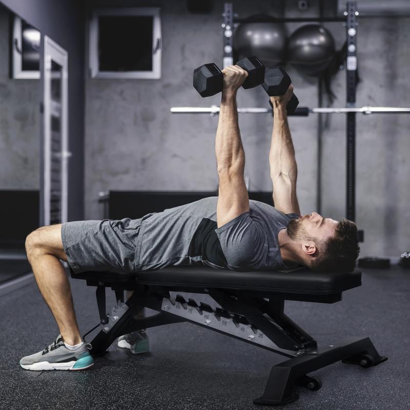 RITFIT Adjustable Weight Bench for Full Body Workouts, Incline, Decline, and Flat Settings - 1300LB Capacity Adjustable Foldable Adjustable Incline Home Gym Equipment Home Fitness Equipment