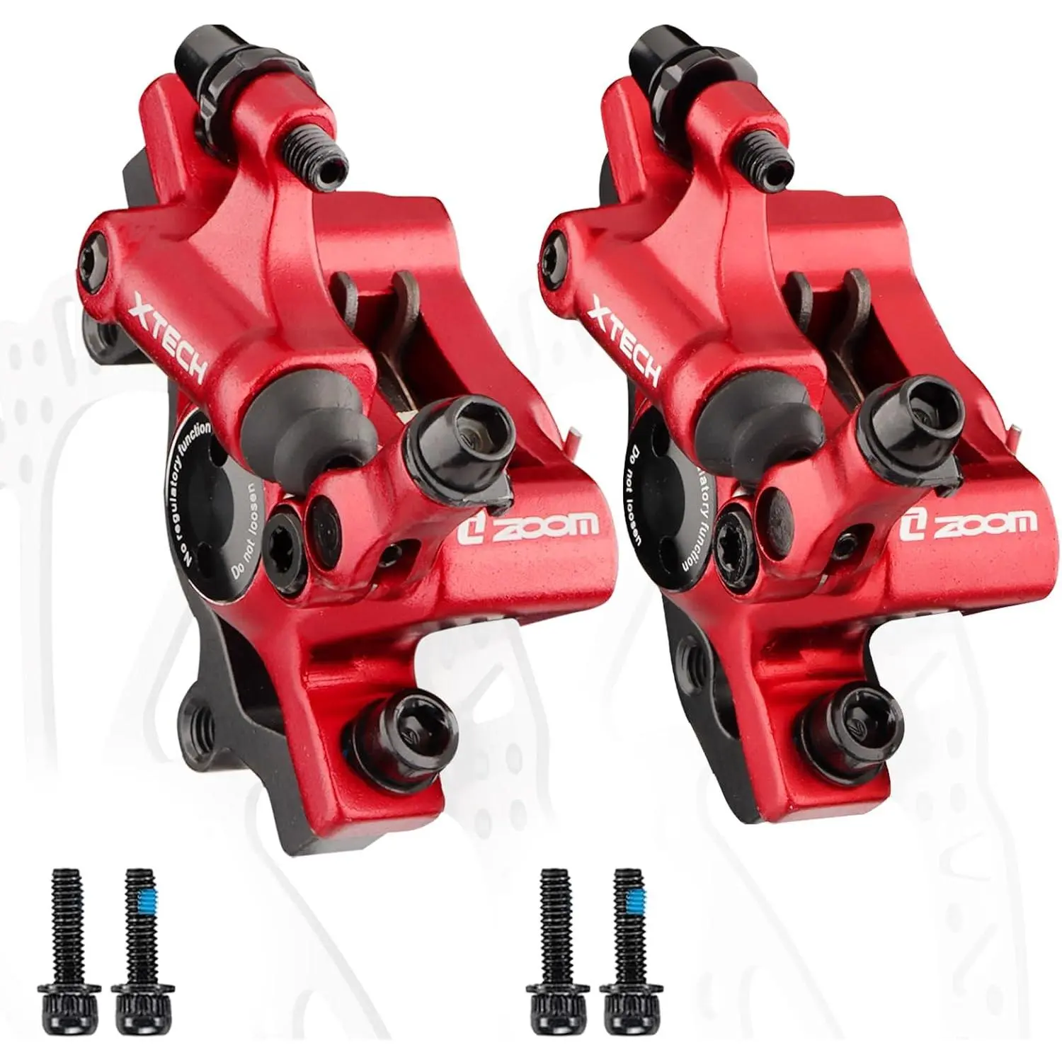 Zoom Hydraulic Disc  Calipers: HB-100 MTB  Disc Brakes Front & Rear Caliper Set for Mountain, Road Bicycle and E-