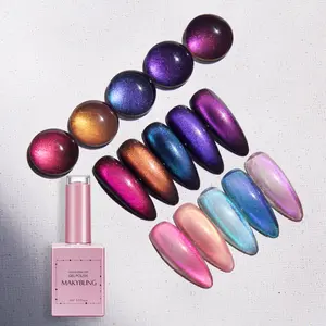 15ml Water Light Iridescent Cat Eye Color Shifts Gel Polish/Magnetic Chameleon Dynamic Galaxy Glowy Pink Purple Blue Nail -Makybling Uv Manicure