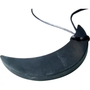 Shungite Crystal Necklace Pendant| Healing Crystals & Chakra Necklace - Gemstone Jewelry for Men & Women - Spiritual and Joyous Gifts Rotating Cross Crown Circle Pendant Necklace