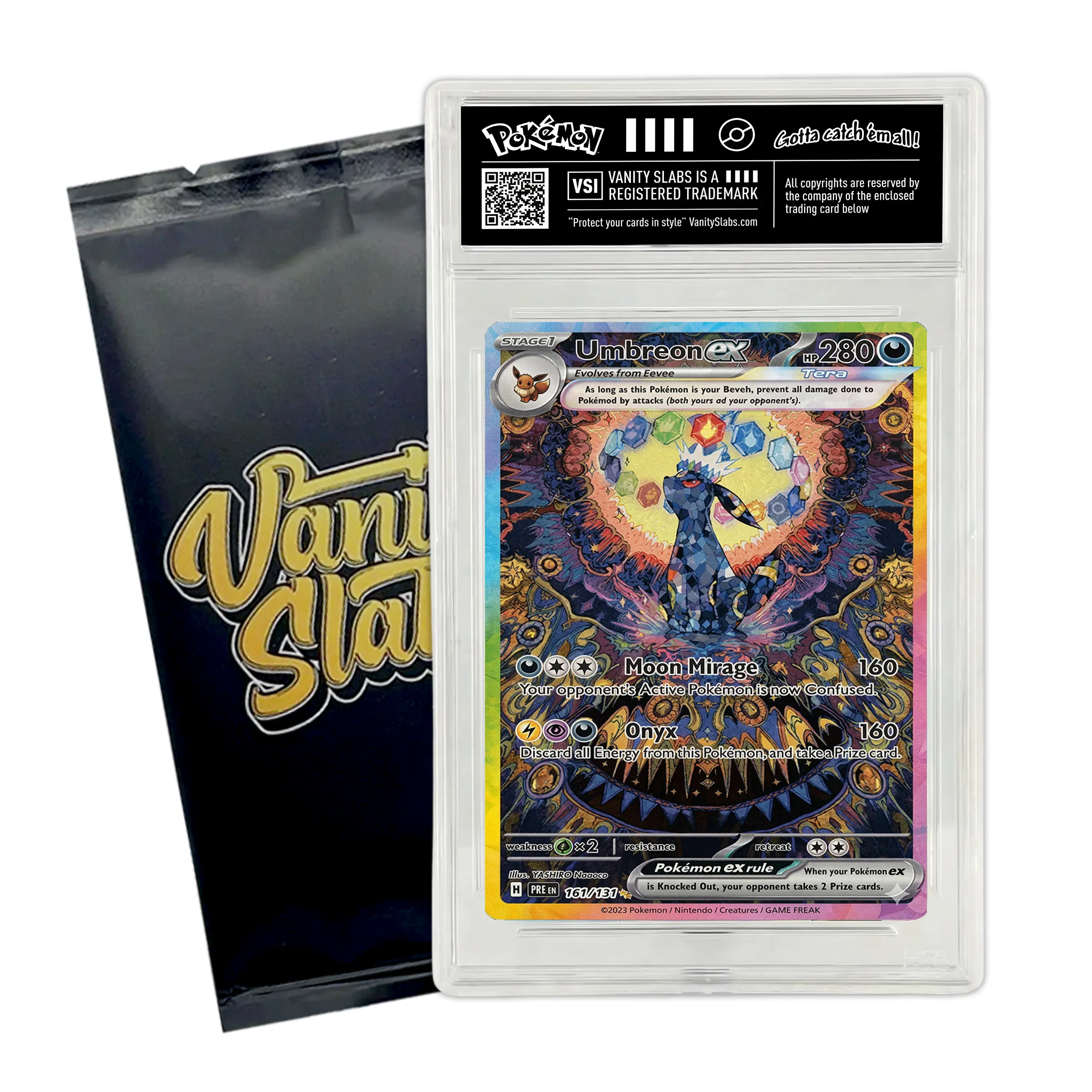 Random Pokémon Slab | Ultra or Double Rare Card in Display Slab | EX, V, VMAX, VSTAR | Includes 10 BONUS Holo Cards | Perfect Giftable for Kids & Collectors