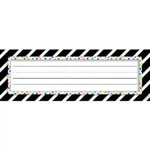 Bold & Bright Bold Stripes & Dots Name Plates