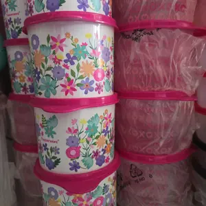 3 piece set XOXO mini canisters with Wildflowers Prints - Available in Multiple Sizes and Designs