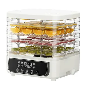 5 Tier Food Dehydrator with 160W Motor & Auto Shutoff for Jerky Dog Treats Herbs Meat Fruit Yogurt BPA-Free Durable Construction Easy Clean Detachable Trays