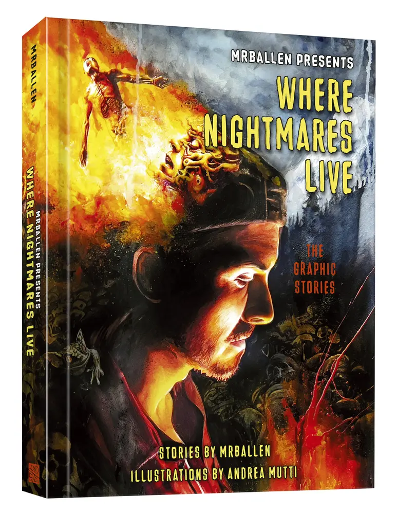 USED Book - Mrballen Presents: Where Nightmares Live: The Graphic Stories by Mrballen (Hardcover) - english