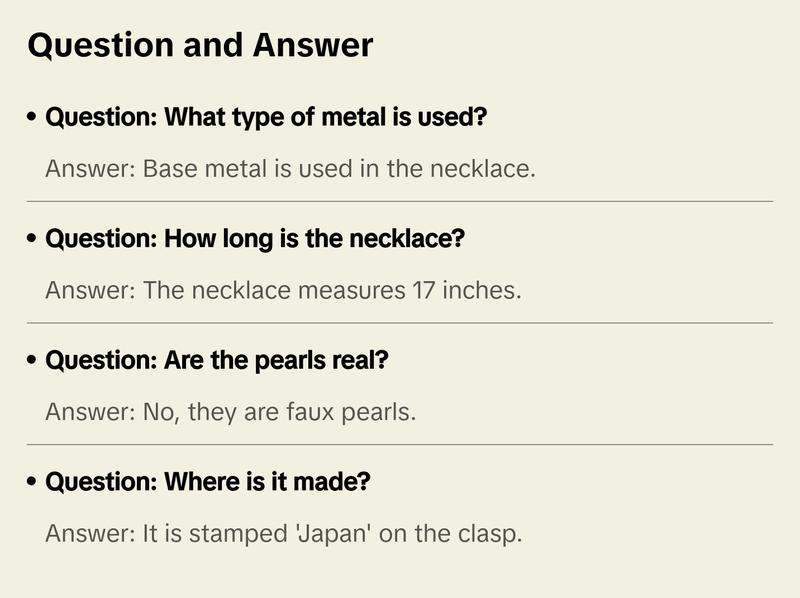 Grey Toned Faux Pearl Necklace