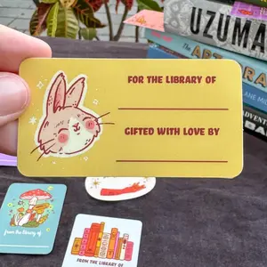 Comfhaus Bunny Bookplate Sticker