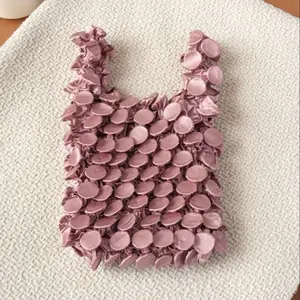 Magic Stretch Bubble Bag, Women's Hedgehog Purse, Sanpo Bag, Pineapple Pattern Foldable Handbag, Elegant Casual Handbag, Ladies Inner Pocket Design