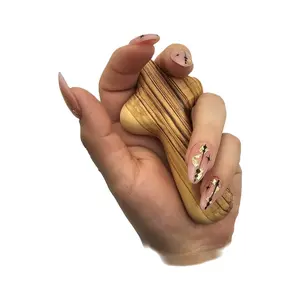 Hand Made Olive Wood Holding palm Cross from the holy lands