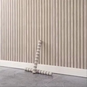 Elegant Wood Grain Decorative Wallpaper with Stripes, Self-Adhesive, Detachable, Multi-Functional for Living Room, Dining Room, Bedroom Decoration