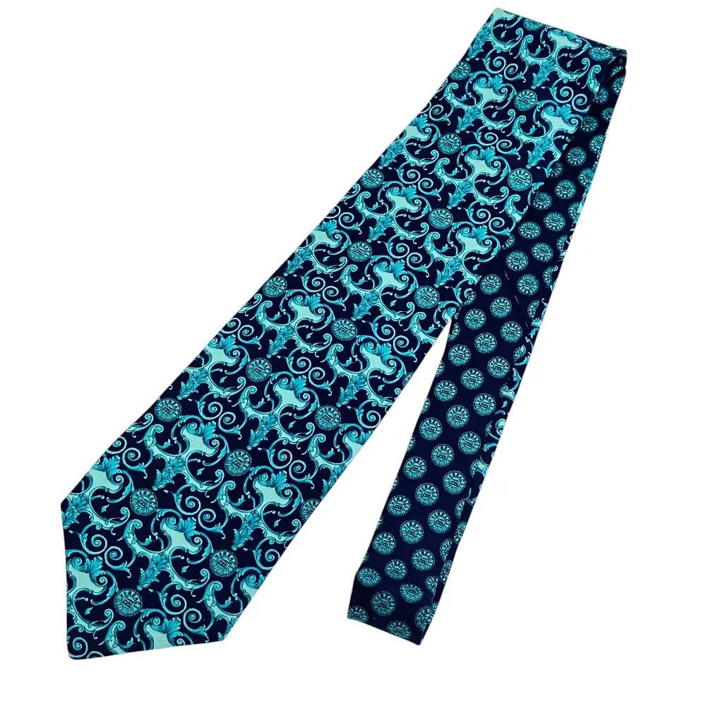 Pre-owned VERSACE Silk Small Leather Goods Classic V2 Tie