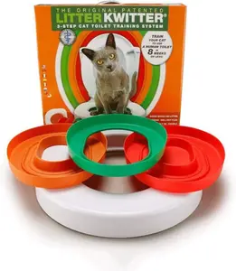 Cat Toilet Training System By Litter Kwitter - Teach Your Cat to Use the Toilet - With Instructional DVD