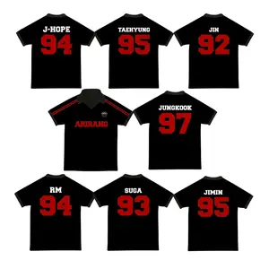 Black Polo Kpop Mesh Jersey, Unisex Final Match Concert 2026 Jersey Shirt for fans