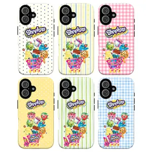 Cute Shopkins Phone Case – Kawaii Cartoon Aesthetic Cover, Colorful Candy Dessert Food Characters, Childhood Nostalgia Retro 2000s Kids Fun Design Phonecase for iPhone 17 16 15 14 13 Pro Max & Samsung Galaxy S25 S24 S23 S22 S21, Gift for Him & Her