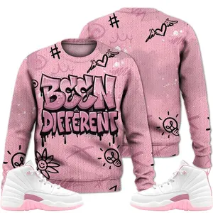 12 Medium Pearl Pink Ugly Sweater, Medium Pearl Pink 12s Outfits Shirt, Drip Been Different Streetwear Unisex Sneaker Matching Shirts