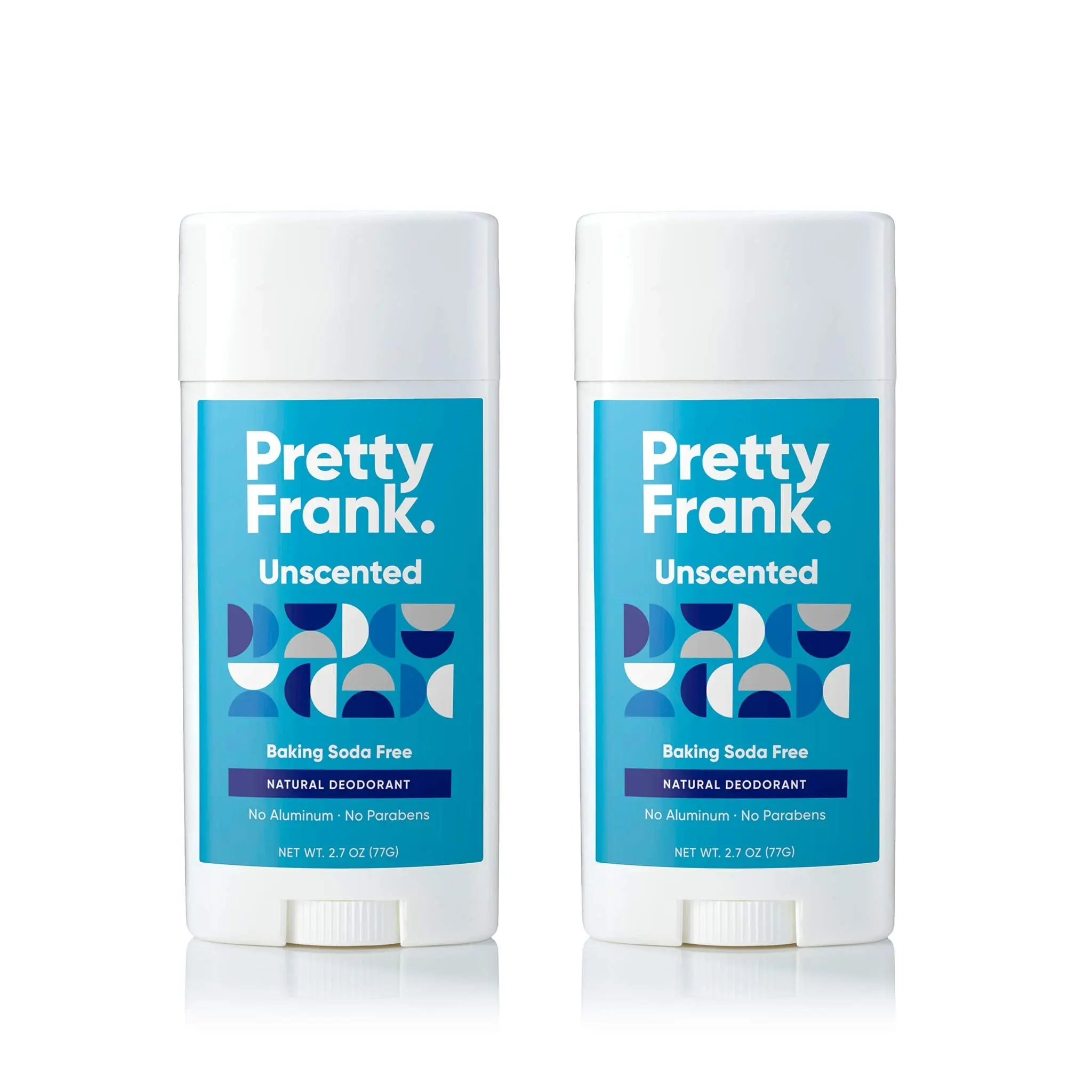Pretty Frank Natural Aluminum-Free & Baking-Soda Free Deodorant Sticks (2-Pack)