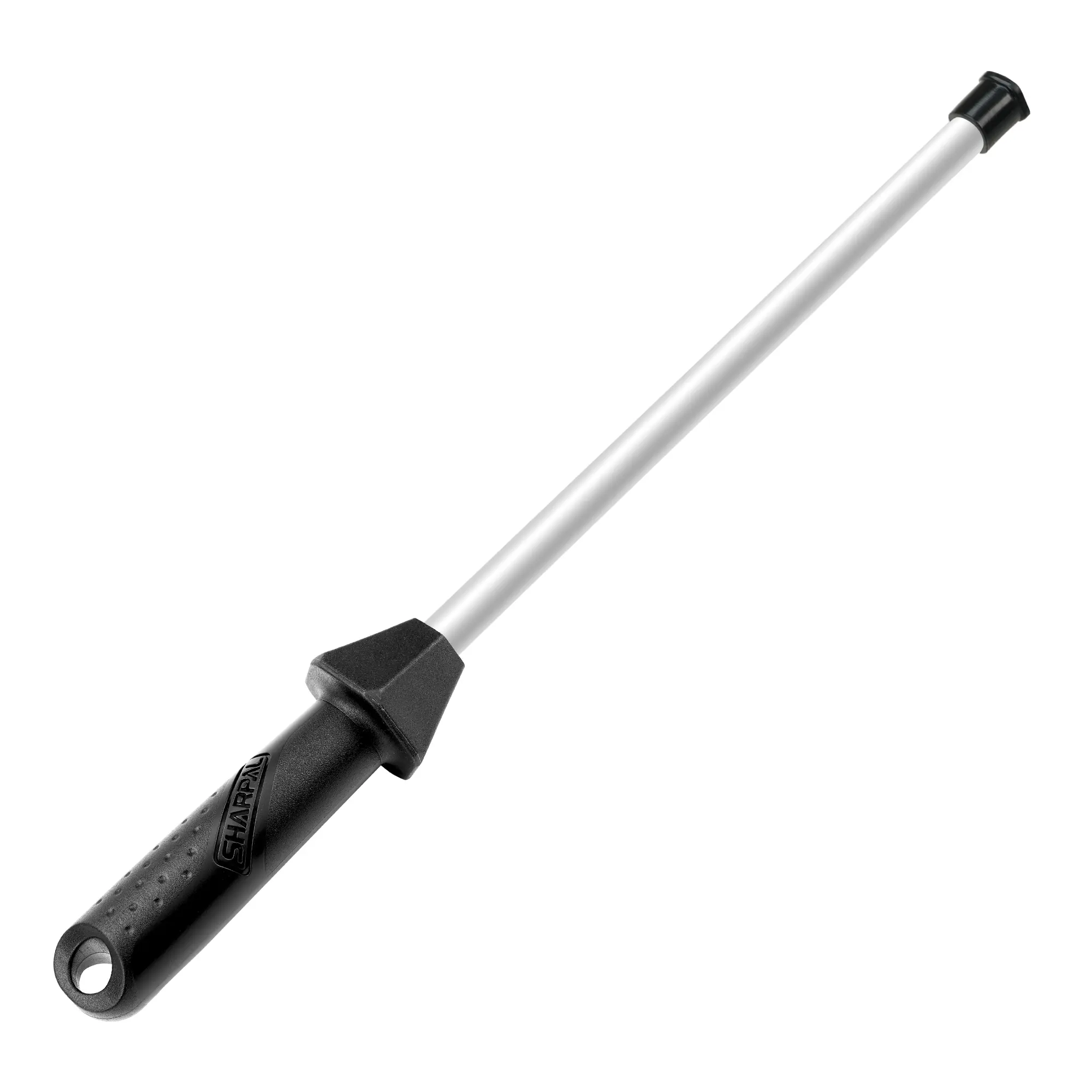 SHARPAL 118H Ceramic Honing Rod - Professional Knife Sharpener Steel, Ceramic Sharpening Rod for Kitchen Knives, Built-in Angle Guide, Anti-Break Cap, Durable Sharpening Stick