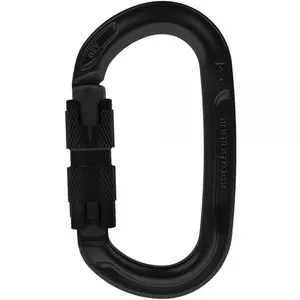 212 MAIN Singing Rock 422168 Oxy Twist Lock Carabiner, Black, Light Alloy, Oval Shape, Climbing Carabiner