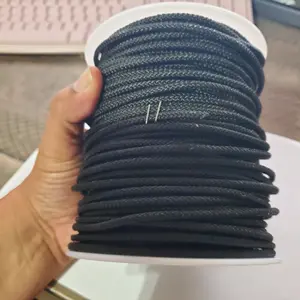 Nylon Cord  Black treated nylon, diamond braid cord, 5/32" 200 feet for poultry gallo