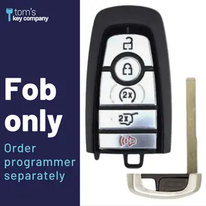 Brand New Aftermarket 5-Button 2-WAY Smart Key with Remote Start and Hatch Release Button for Select Ford Vehicles (FORSK-5B-HR-FOB-2WAY-HITAG)