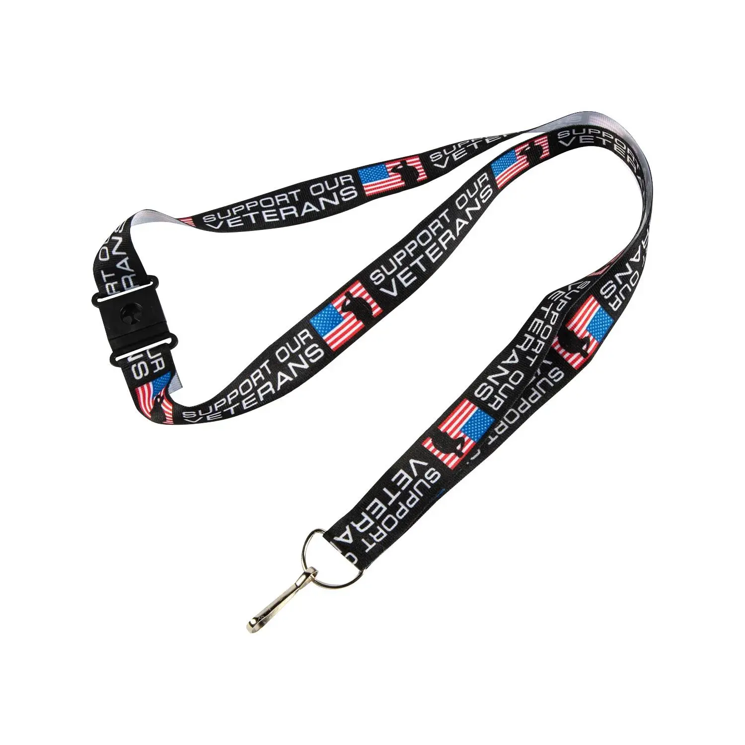 Support Our Veterans Breakaway Lanyards - 12 Pc.