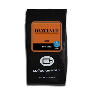 Hazelnut Flavored Swiss Water Process Decaf Coffee