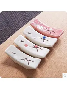 Japanese Style Plum Blossom Ceramic Chopstick Holder