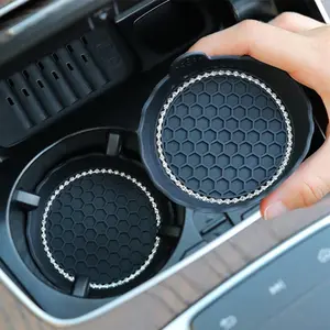 Car Cup Holder Coaster, Automotive Cup Holder Pad, Anti-slip Decorative Car Cup Holder Mat, Universal Car Interior Accessories, Car Accessory