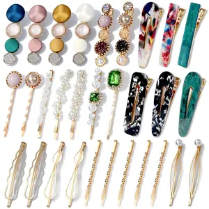 30 count   Barrettes,  Barrettes and  Hair Clips for Women, Banges Hair Accessories