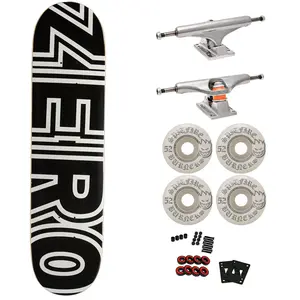 Zero Premium Skateboard with Indy Trucks, Spitfire Wheels 8.5" Bold