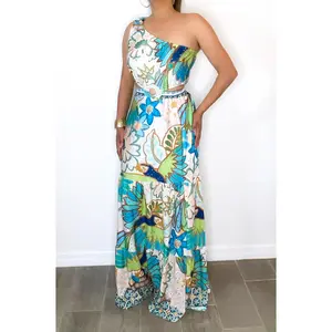 Oasis One Shoulder Maxi Dress