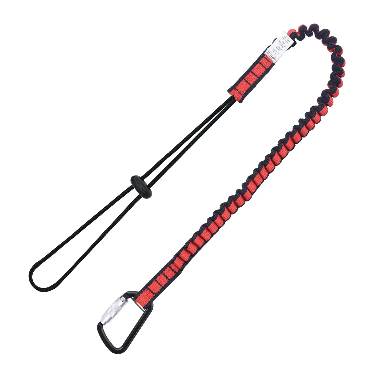 K Strong Kaptor Elasticated Single Leg Tool Lanyard w/Drawstring Cord and Carabiner 22 lbs. DL100021