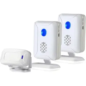 PIR Motion Sensor Detector  Store Welcome Buzzer  Commercial Door Entry  Alert for Business Mailbox, Caregiver Reminder for  (1 Sensor & 2 Doorbell)