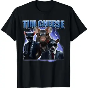 Tim Cheese Funny Dank Memes Brainrot Unhinged T-Shirt Unisex