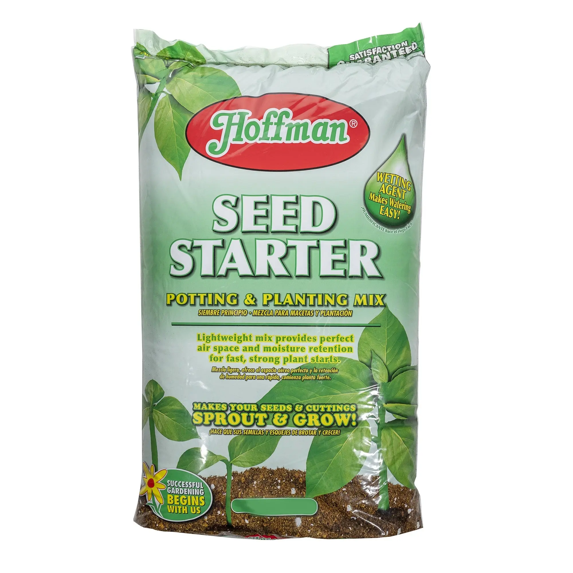 Hoffman Seed Starter Soilless Potting & Planting Mix — Growing Medium with Wetting Agent