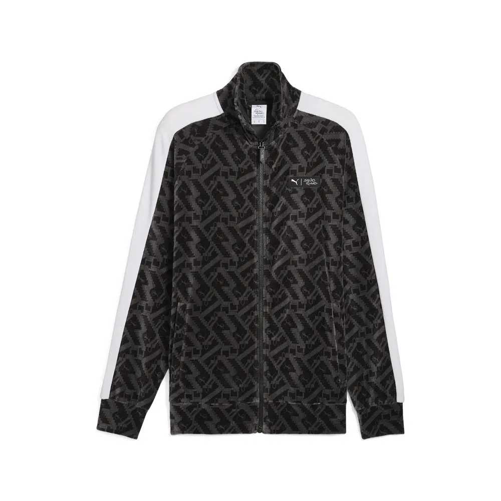 PUMA Mens X Selena Gomez T7 Iconic Jacket Athletic Outerwear Casual - Black