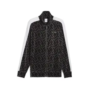 PUMA Mens X Selena Gomez T7 Iconic Jacket Athletic Outerwear Casual - Black