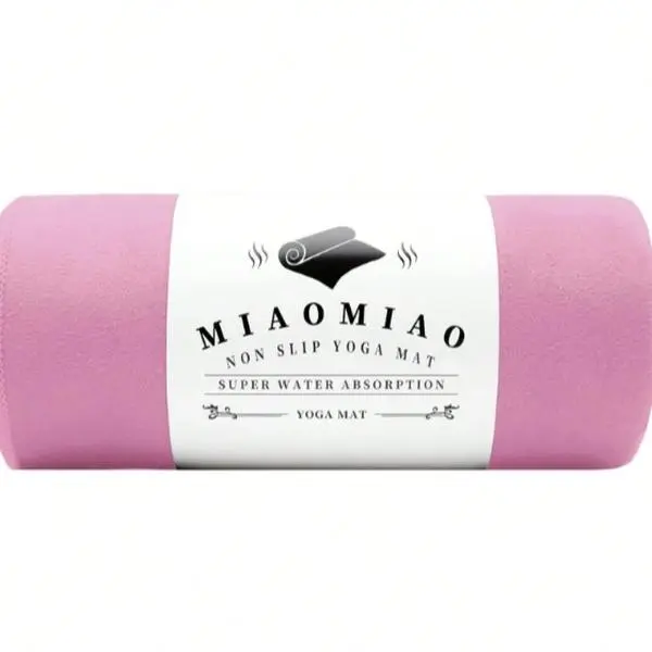 MIAOMIAO Microfiber Hot Yoga Mat Towel Set, Soft Comfortable, Super Absorbent, Secure Grip, Anti-Slip, 72"x24.5", Polyester Clothing, Unisex, Mat Towels That Stay in Place