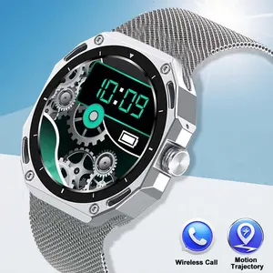 Men 1.52 Inch Sport Smart Watch HD Screen Watch Making Women Watches Festivals Health Tracker Sport Modes Notification Reminder Voice Assistant Motion Trajectory Men Smartwatches Business