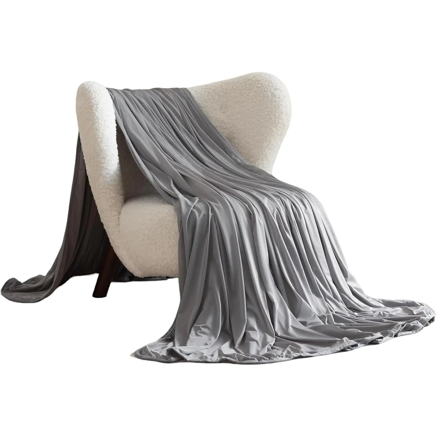 SheRest Silky Satin Cooling Blanket — A Lightweight, Breathable, and Ultra-Thin no-Fill Summer Blanket. Crafted for hot Weather. Ideal as a Bed Blanket, Sofa Throw, or nap Blanket