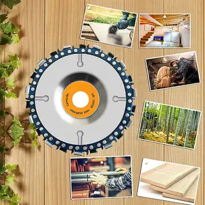 1Pcs-Wood Carving Disc 22 Teeth 4" – Angle Grinder Attachment for Fast Shaping, Grinding & Grooving Wood