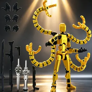 T13 Multi-Jointed Movable Action Figure Fully Assembled 3D Printed Collectible Toy Desktop Decor DIY Toys 5.5inch