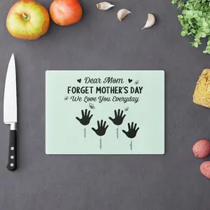 Personalized Forget Mother’s Day Acrylic Plaque – Custom Kids Names Gift for Mom, We Love You Everyday Sign