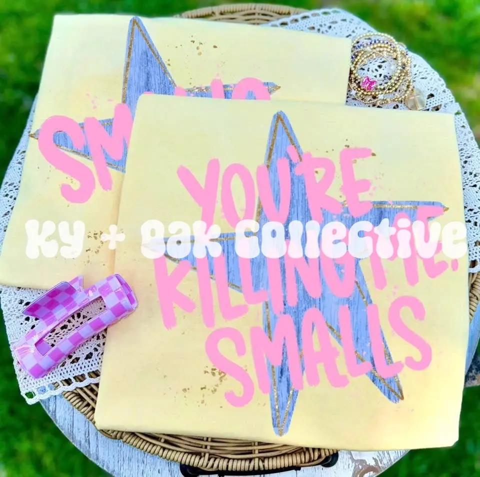 Glitter Outline Star - You're Killing Me Smalls (Adult Print)